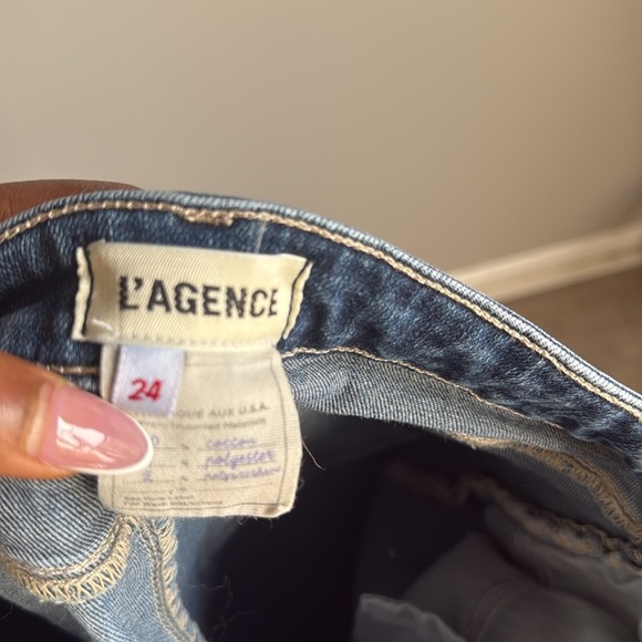 L'AGENCE Ruth High Rise Straight Jeans in Venus 24 - Picture 10 of 14